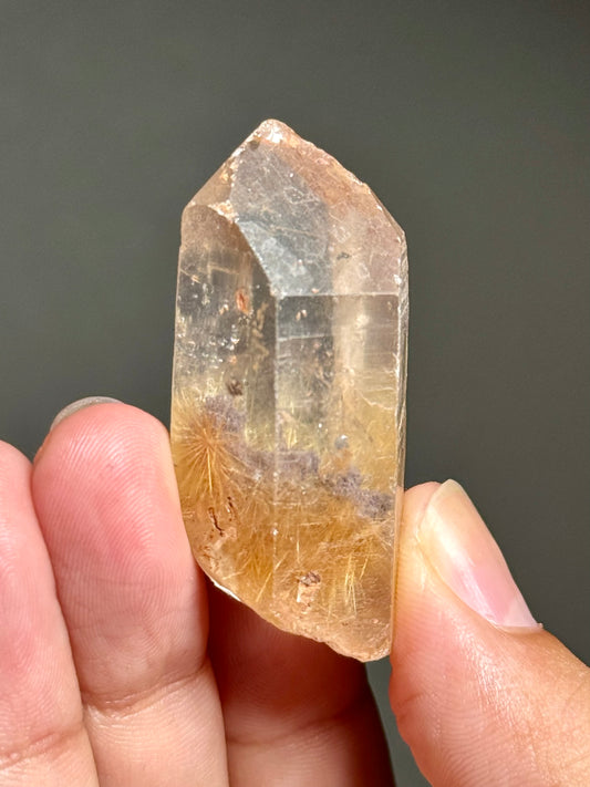 Rutile in Quartz
