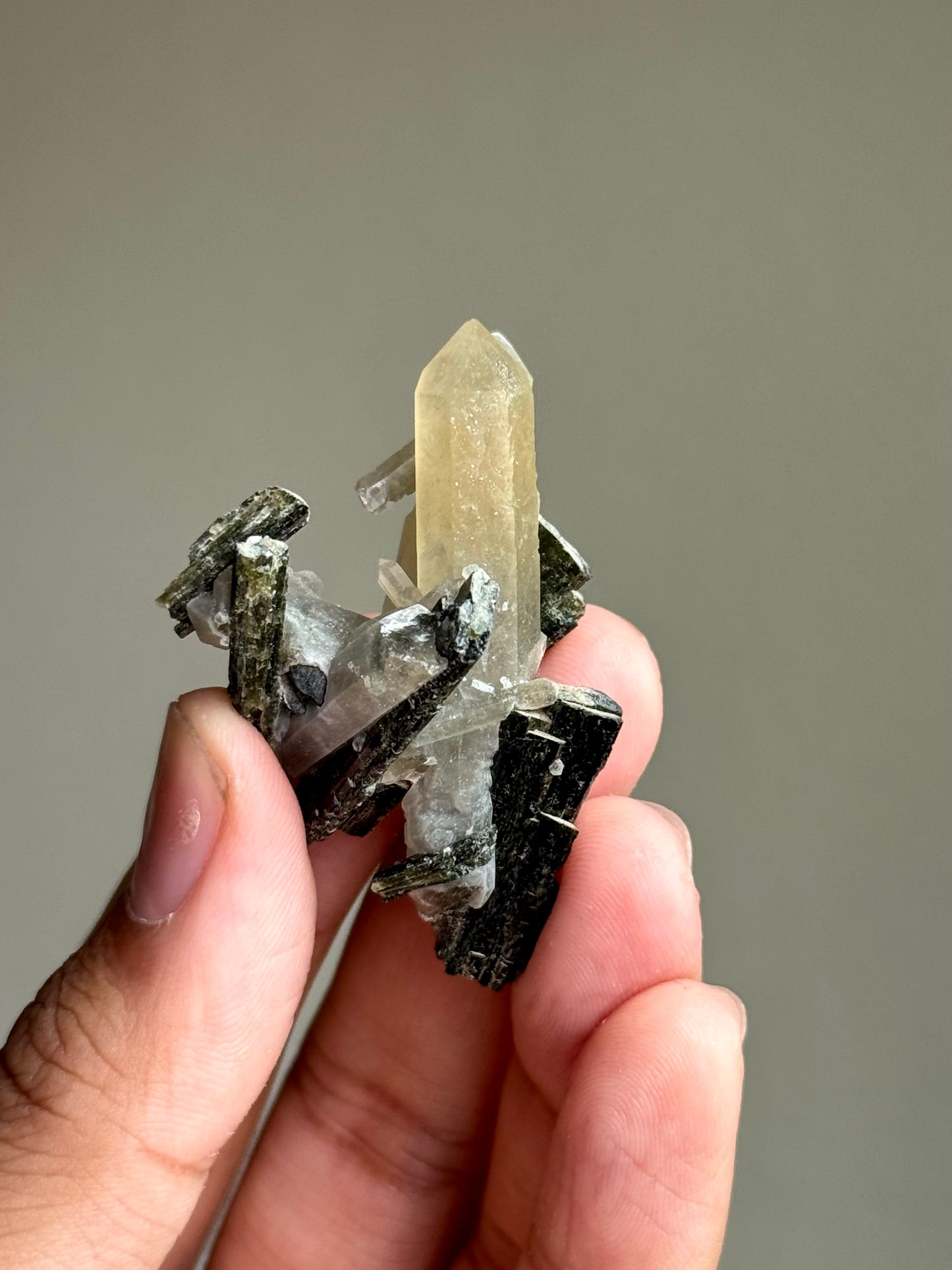 Hedenbergite & Quartz