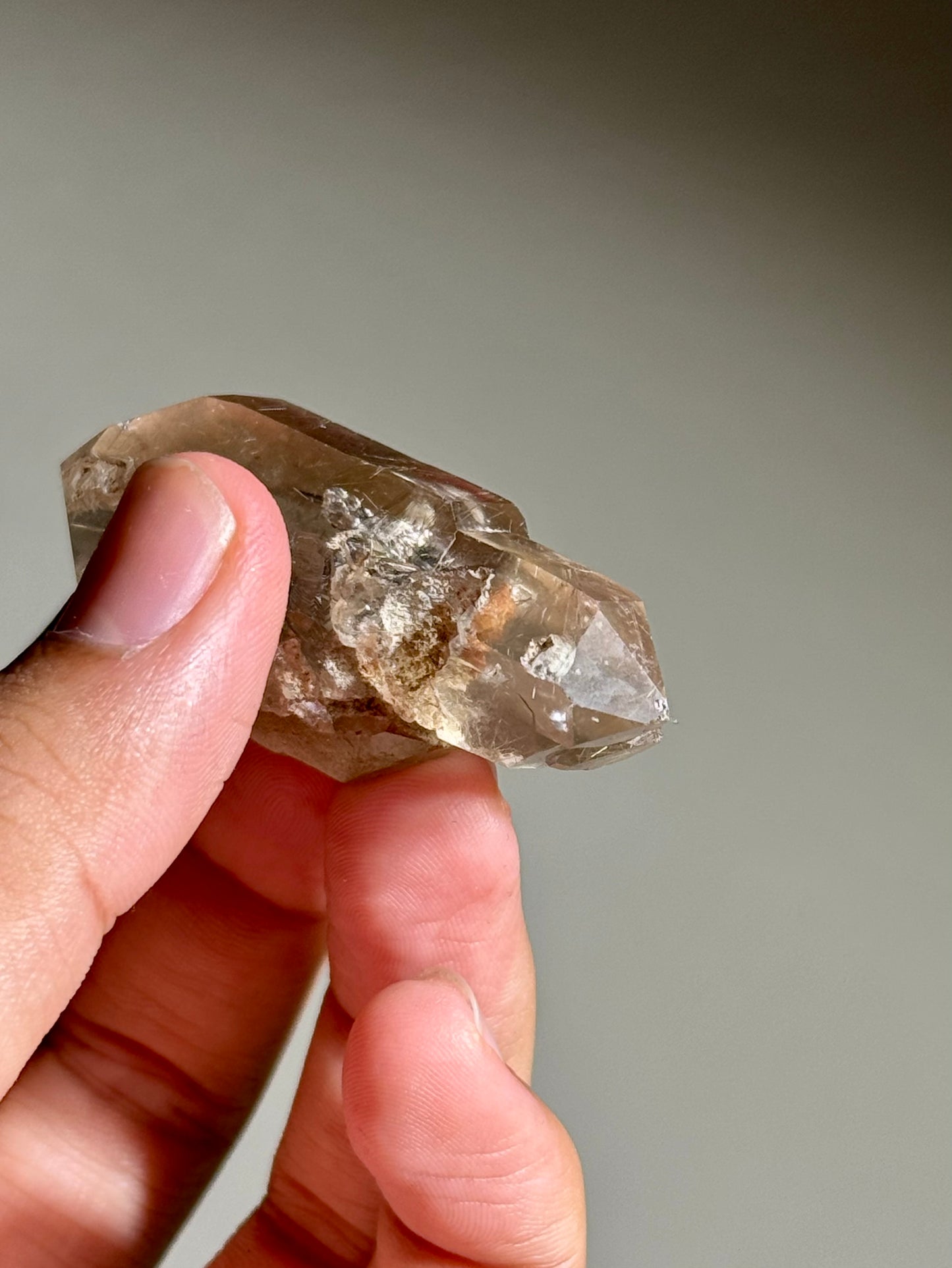 Smoky Quartz with Rutile (DT)