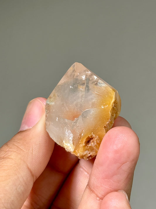 Semi-Polished Himalayan Quartz with Rutile