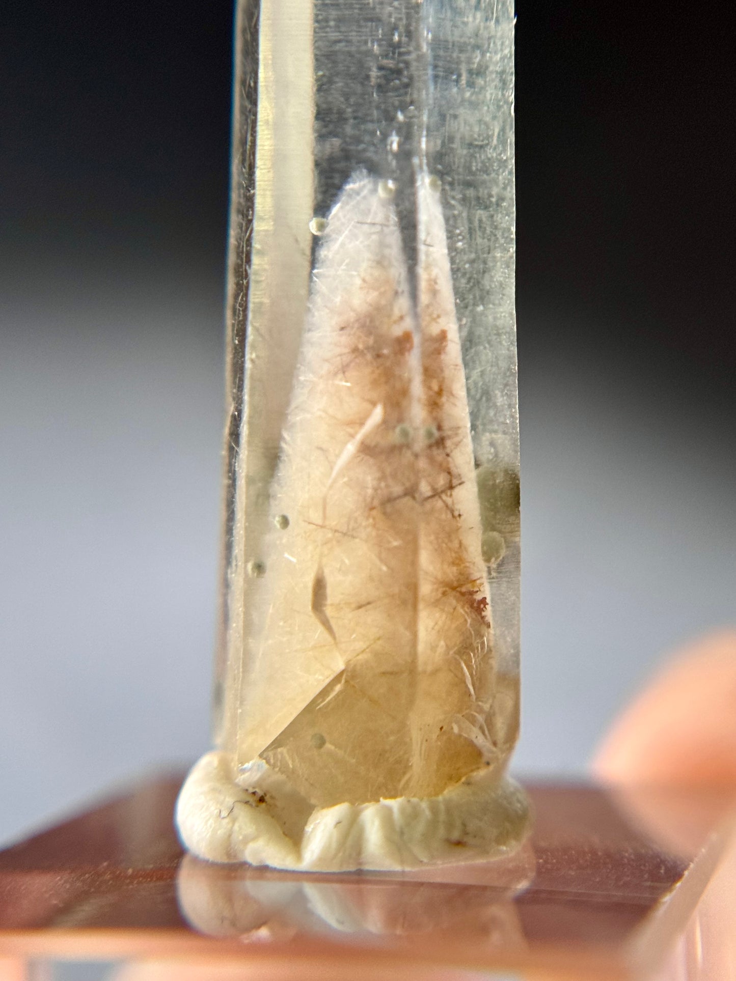 Cookite & Tremolite in Quartz