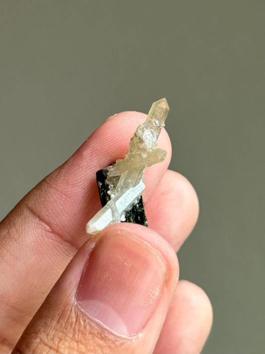 Quartz and Hedenbergite