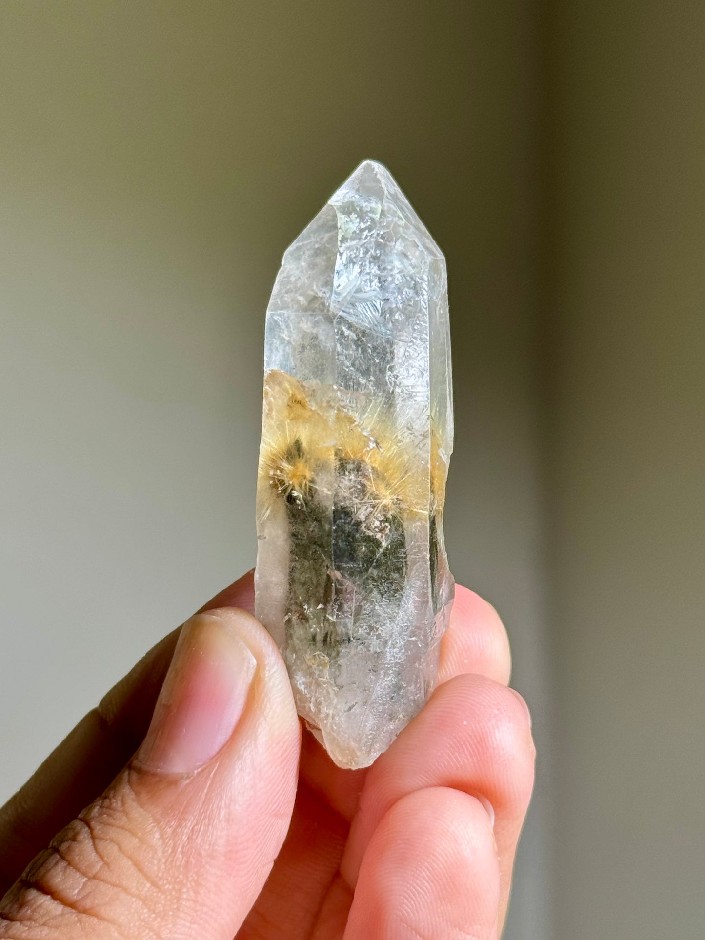 Dandelion Rutile in Quartz