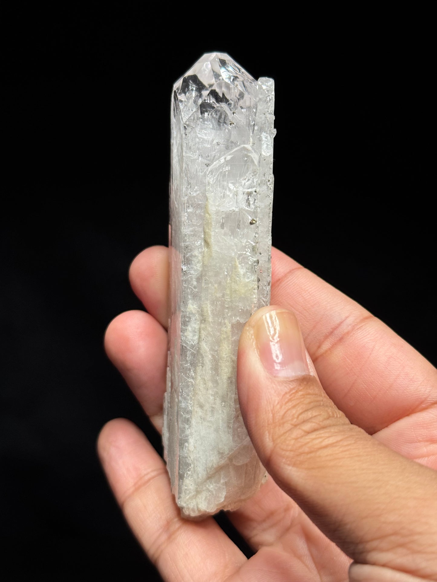 Pink Danburite with Pyrite