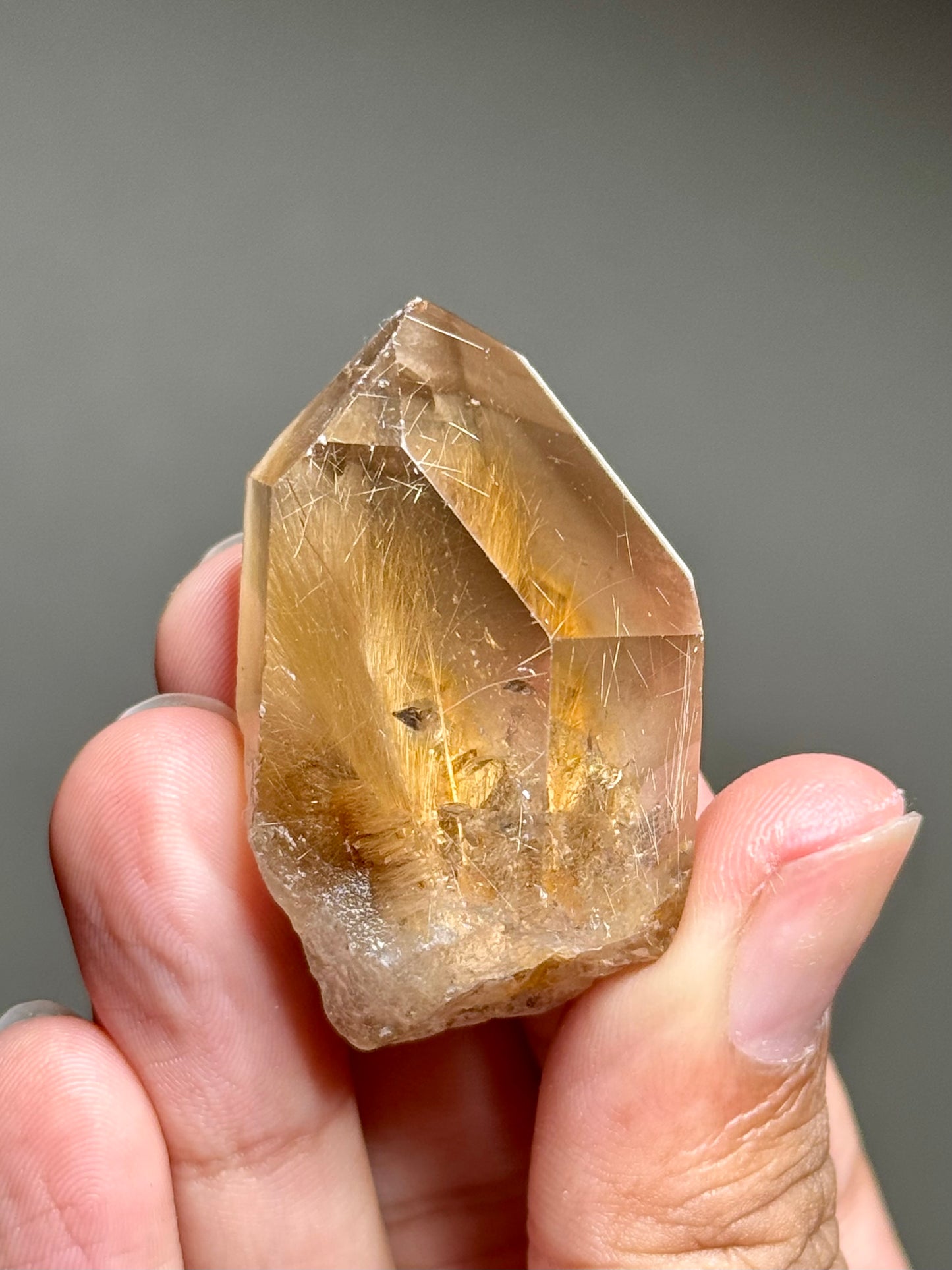 Rutile in Smoky Quartz