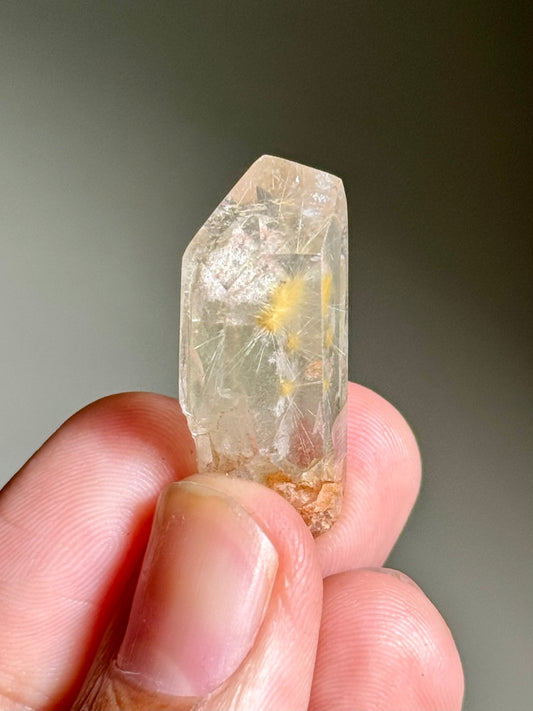 Dandelion Rutile in Quartz (Polished)