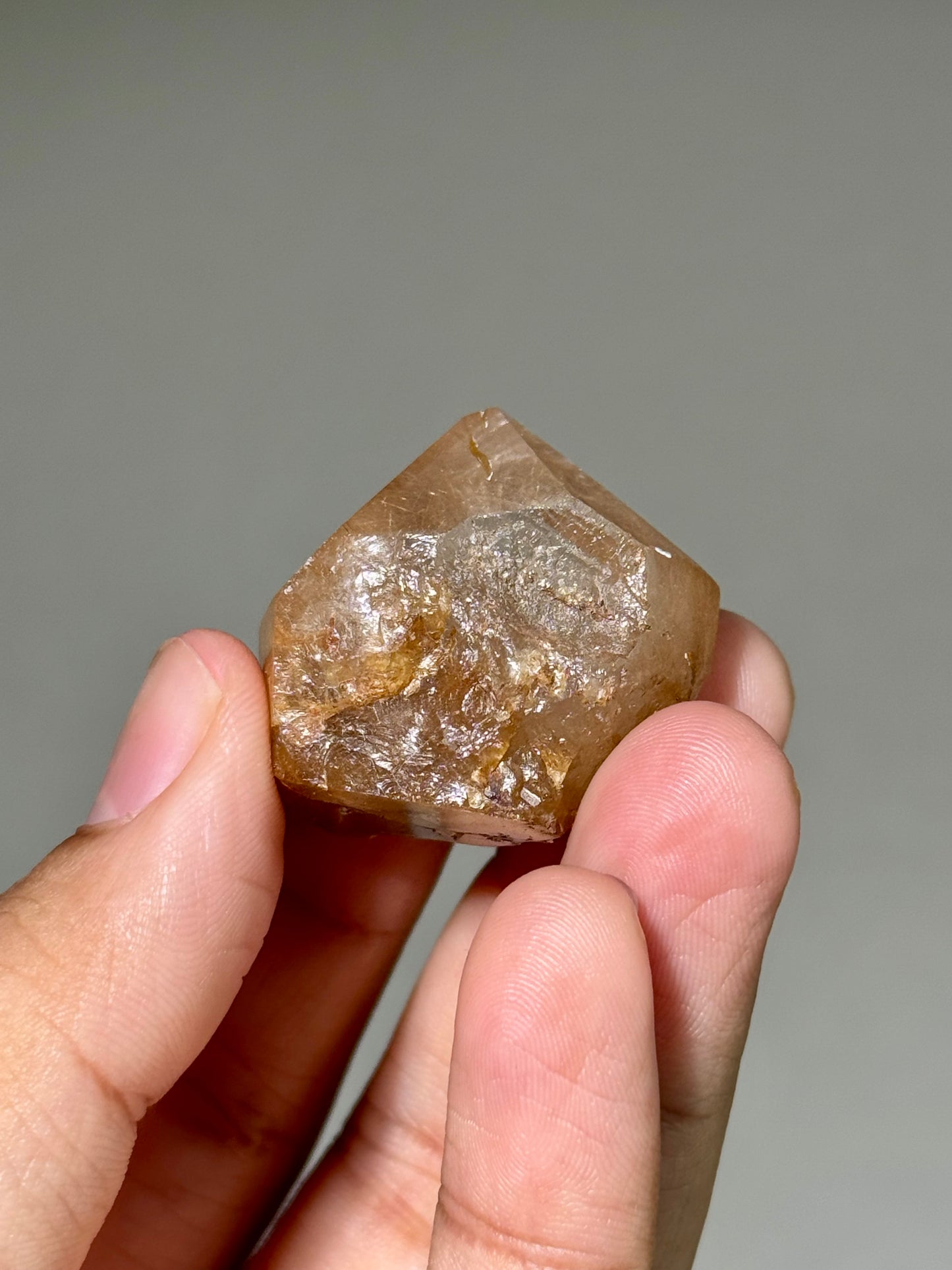 Semi-Polished Himalayan Quartz with Rutile