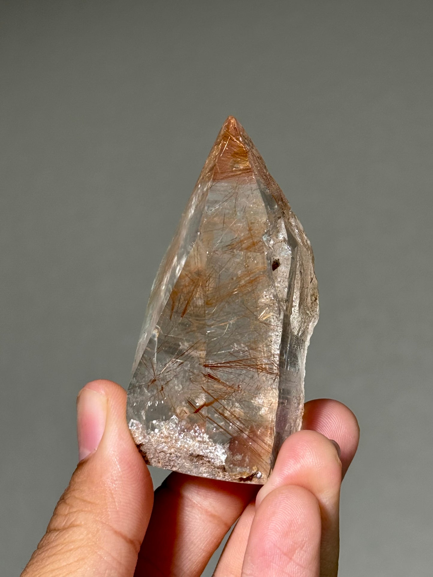 Semi-Polished Himalayan Quartz with Rutile