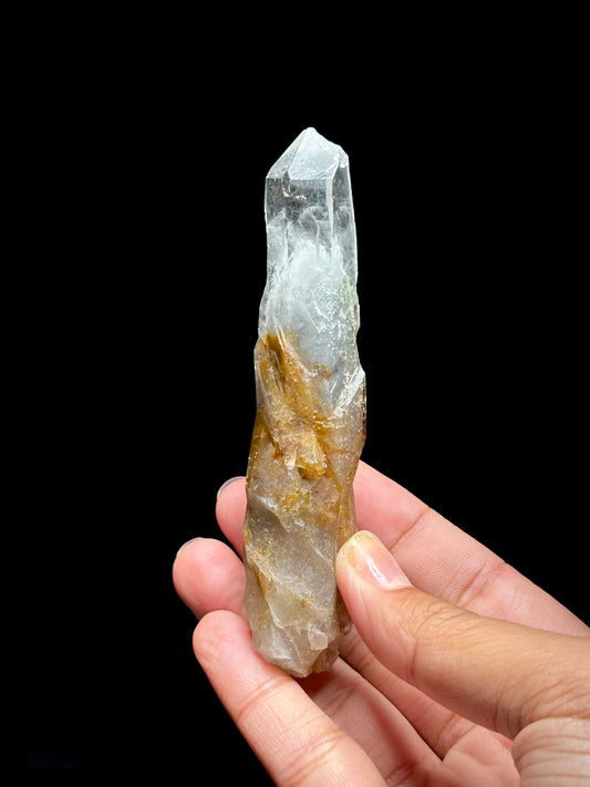 Cookite & Tremolite in Quartz