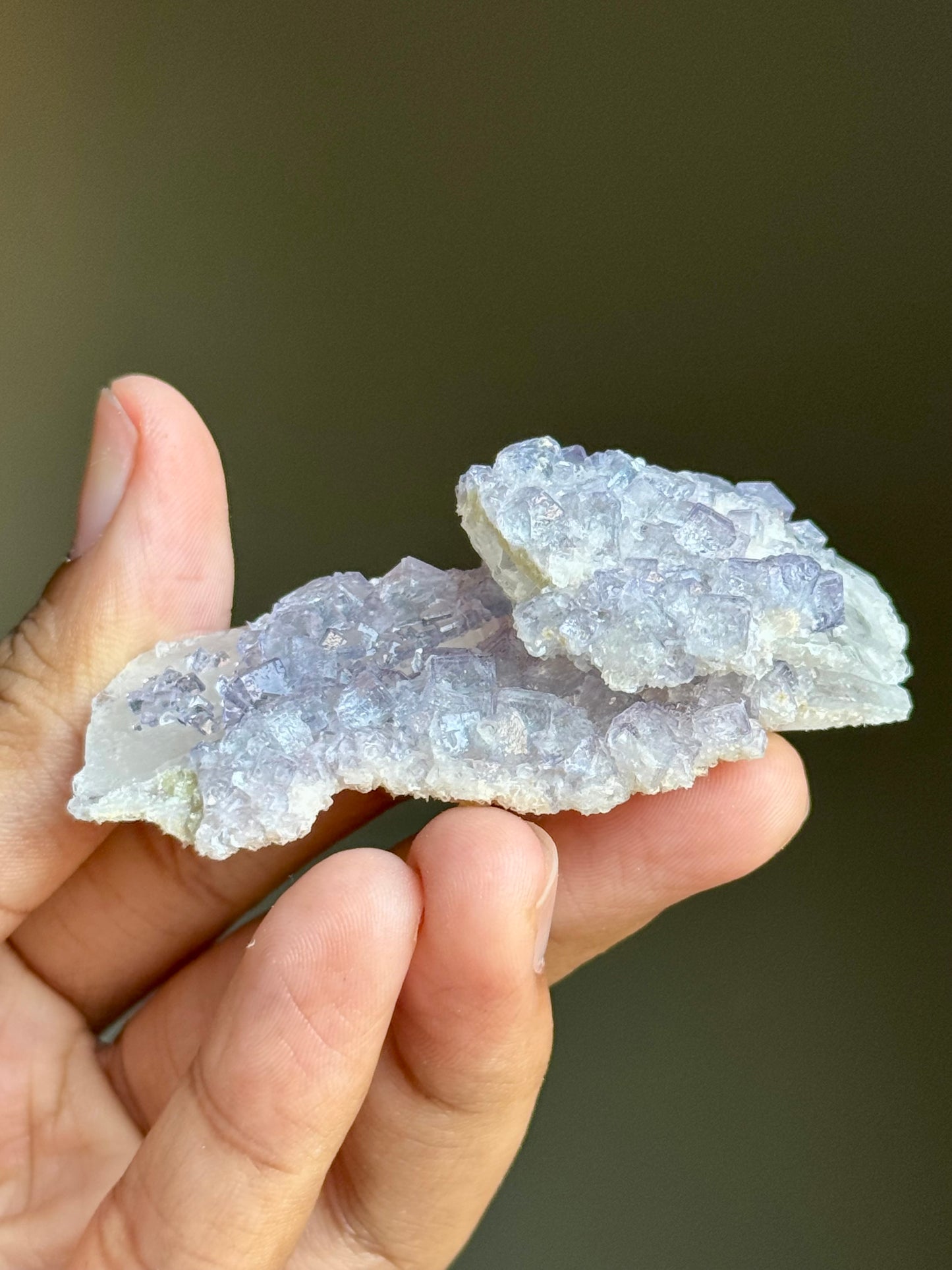 Fluorite on Quartz
