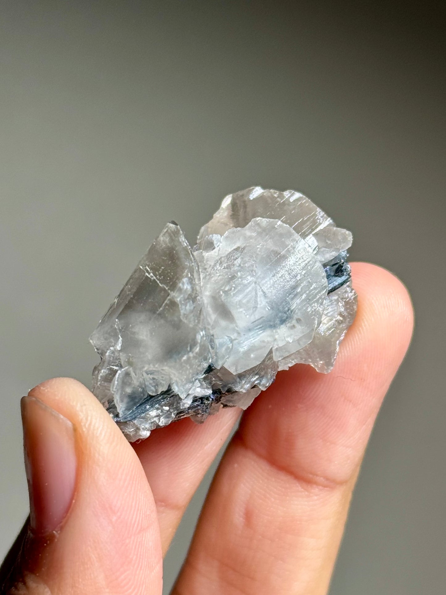 Stibnite in Calcite