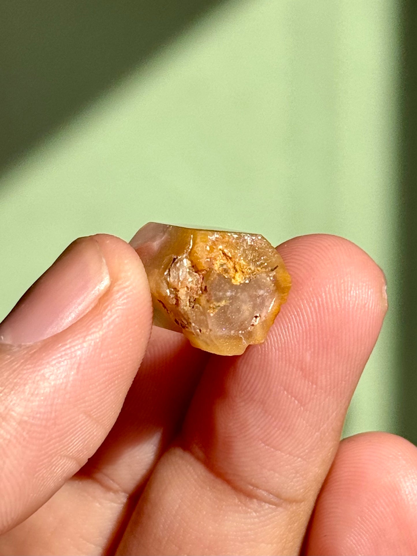Semi-Polished Himalayan Quartz with Rutile