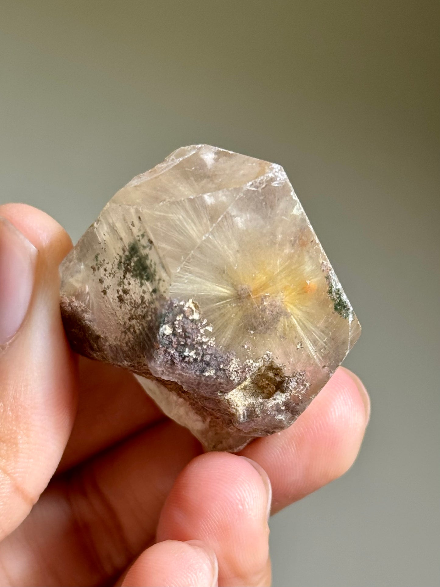 Dandelion Rutile in Quartz