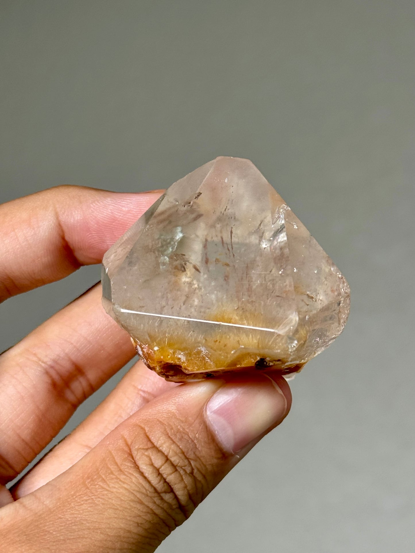 Semi-Polished Himalayan Quartz with Rutile