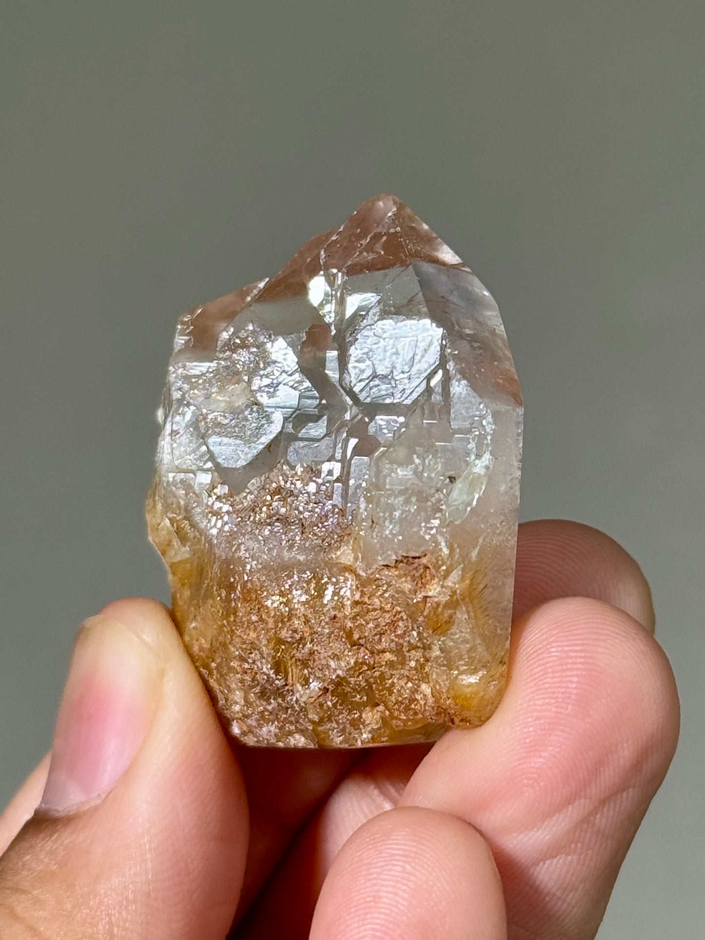 Semi-Polished Himalayan Quartz with Rutile