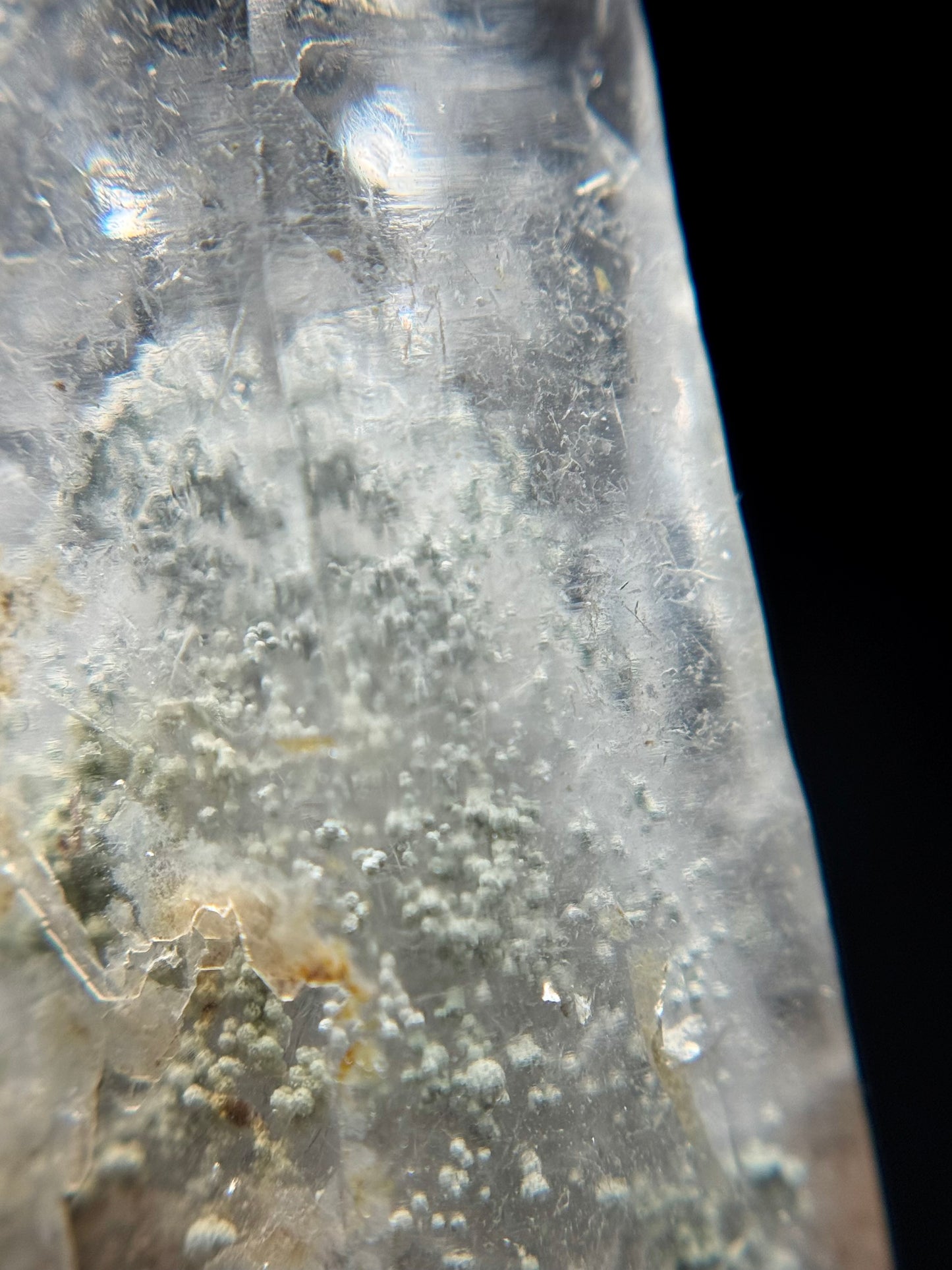 Cookite & Tremolite in Quartz
