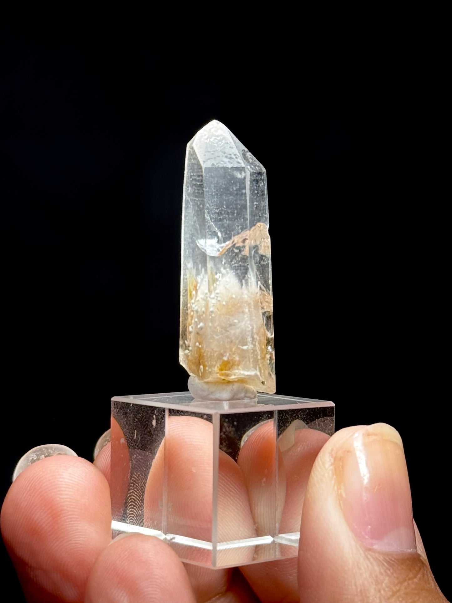 Cookite & Tremolite in Quartz