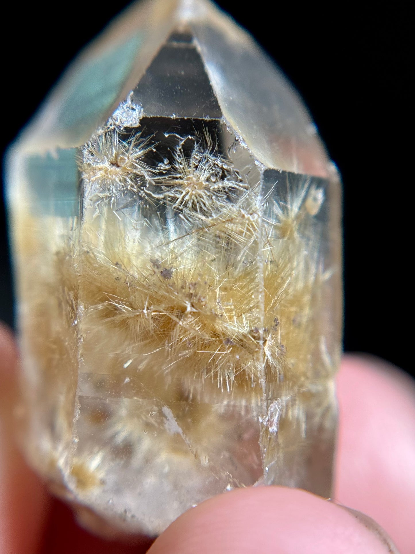 Dandelion Rutile in Quartz