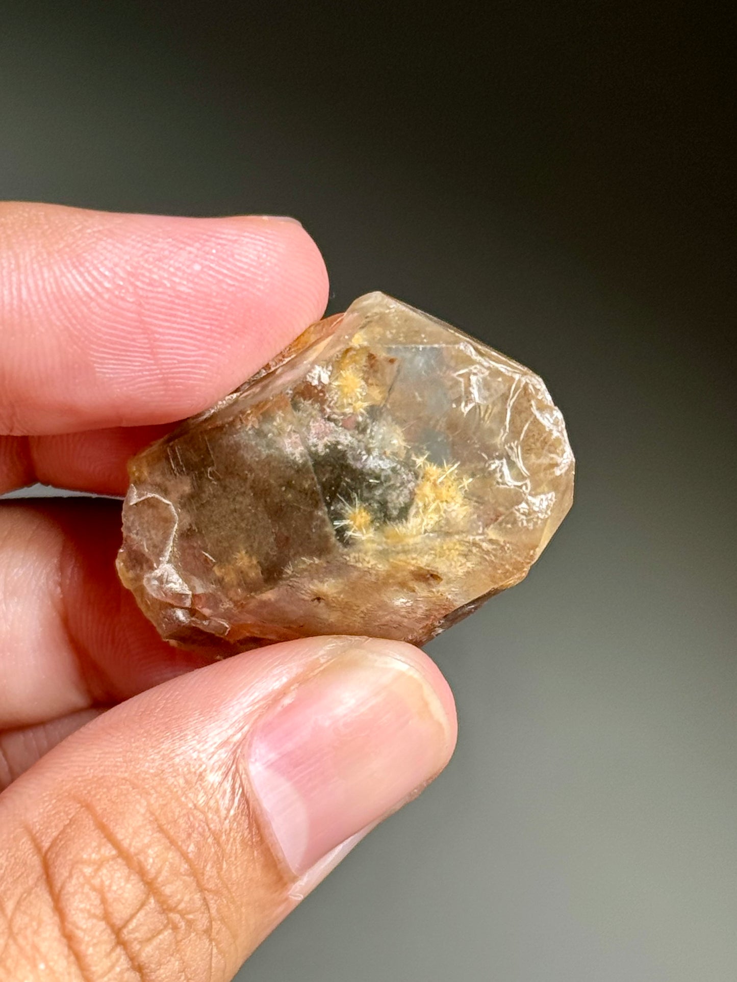 Dandelion Rutile in Quartz
