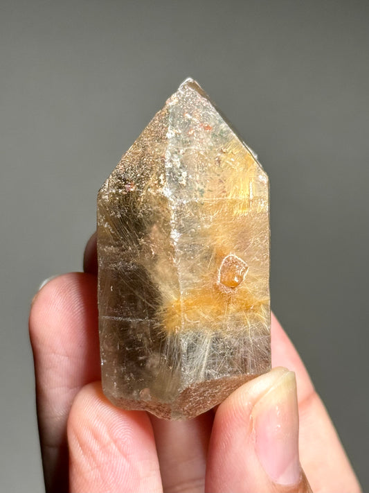 Dandelion Rutile in Quartz