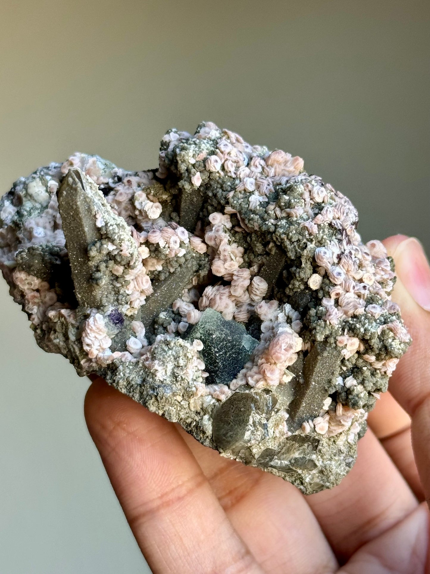 Calcite, Quartz & Fluorite