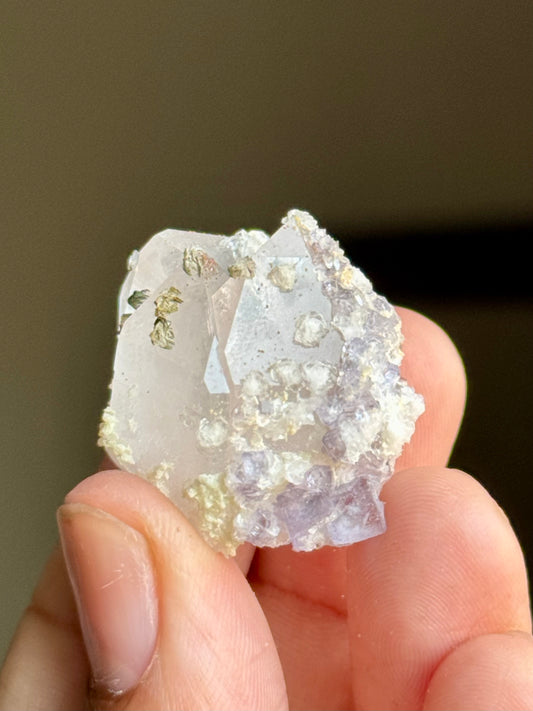 Quartz, Fluorite & Calcite