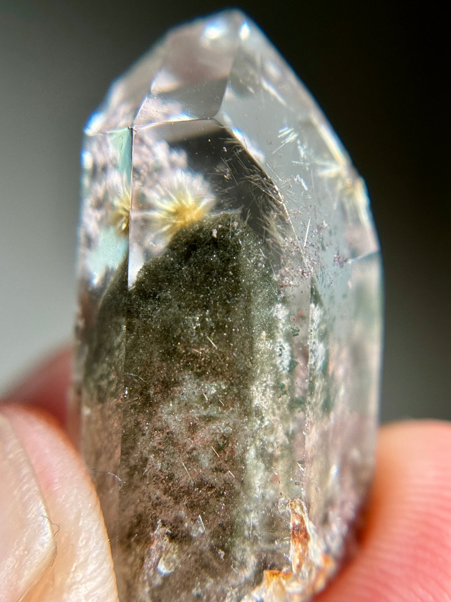 Dandelion Rutile in Quartz (Polished)