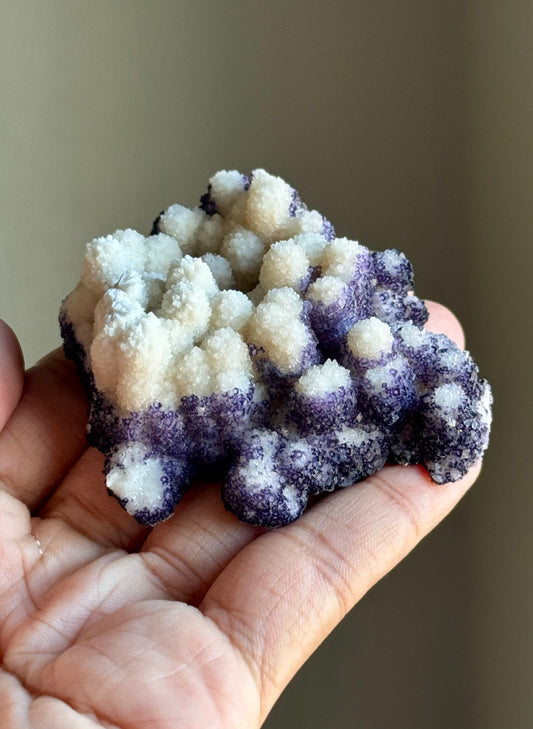 QR Code Fluorite on Quartz