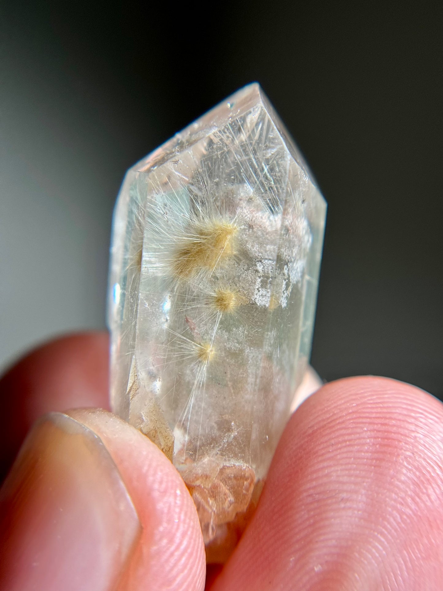 Dandelion Rutile in Quartz (Polished)