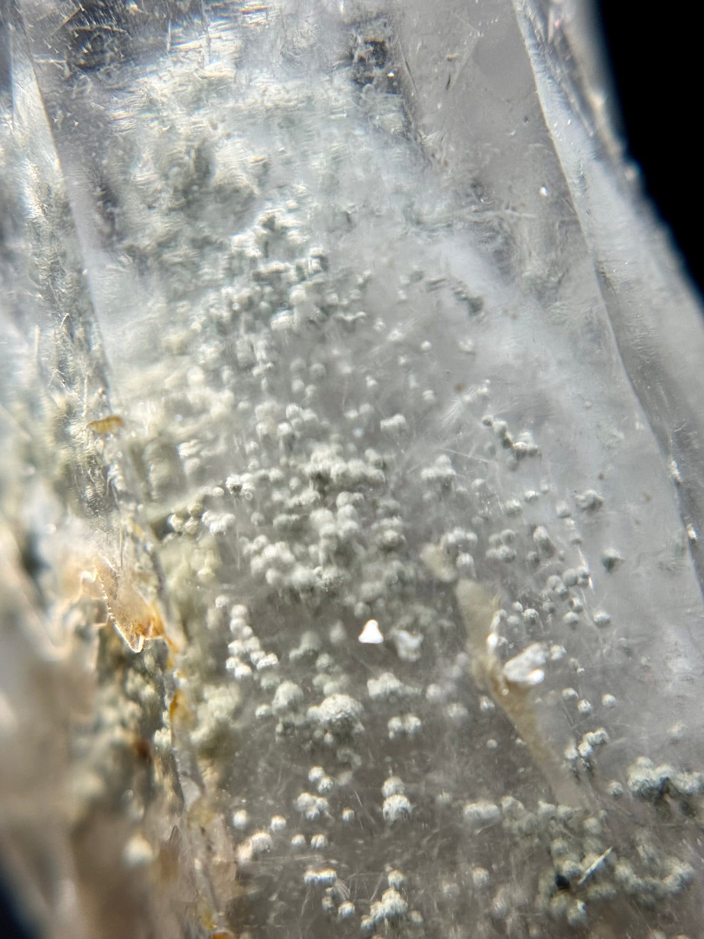 Cookite & Tremolite in Quartz