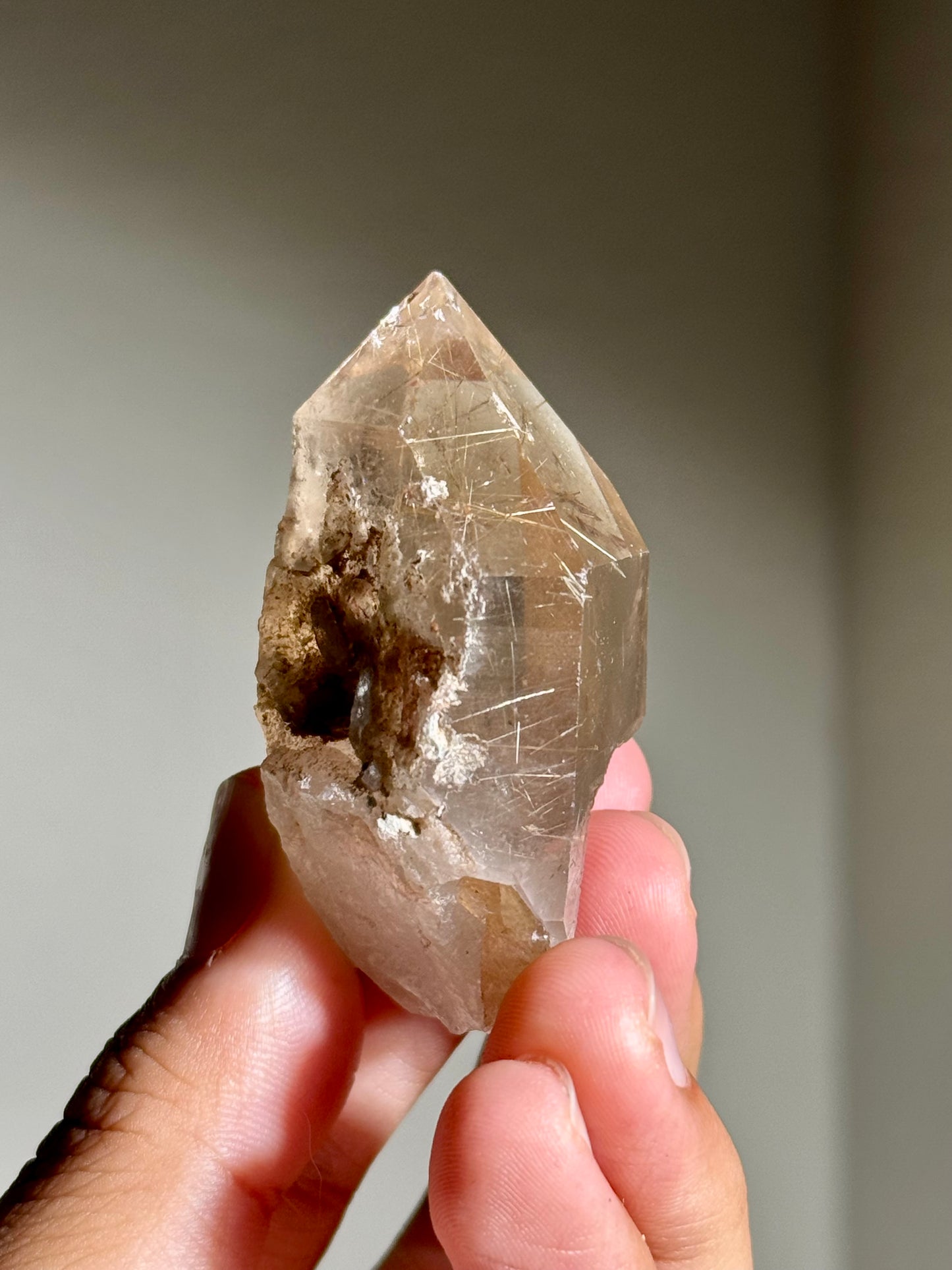Smoky Quartz with Rutile