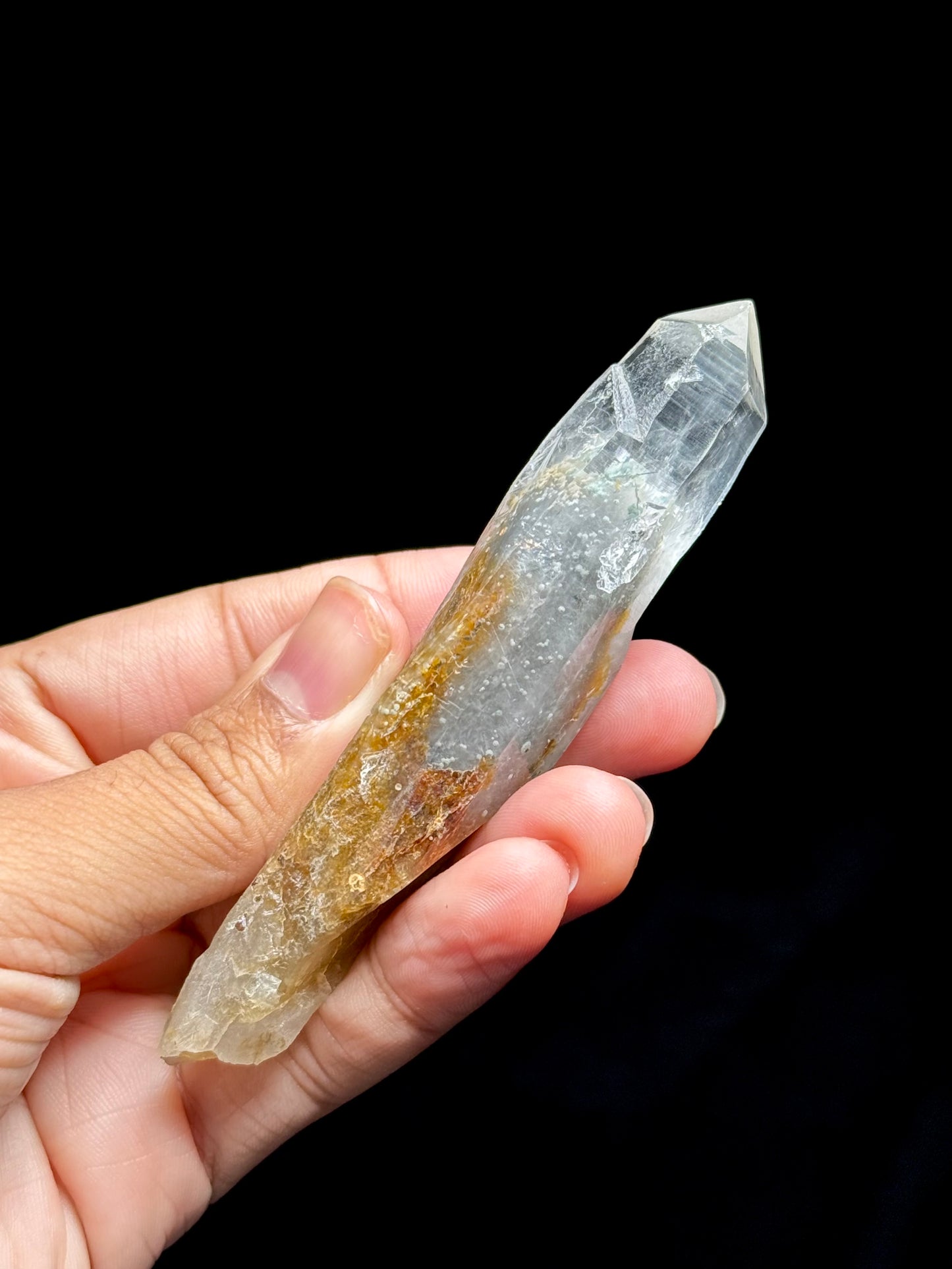 Tremolite & Cookite in Quartz