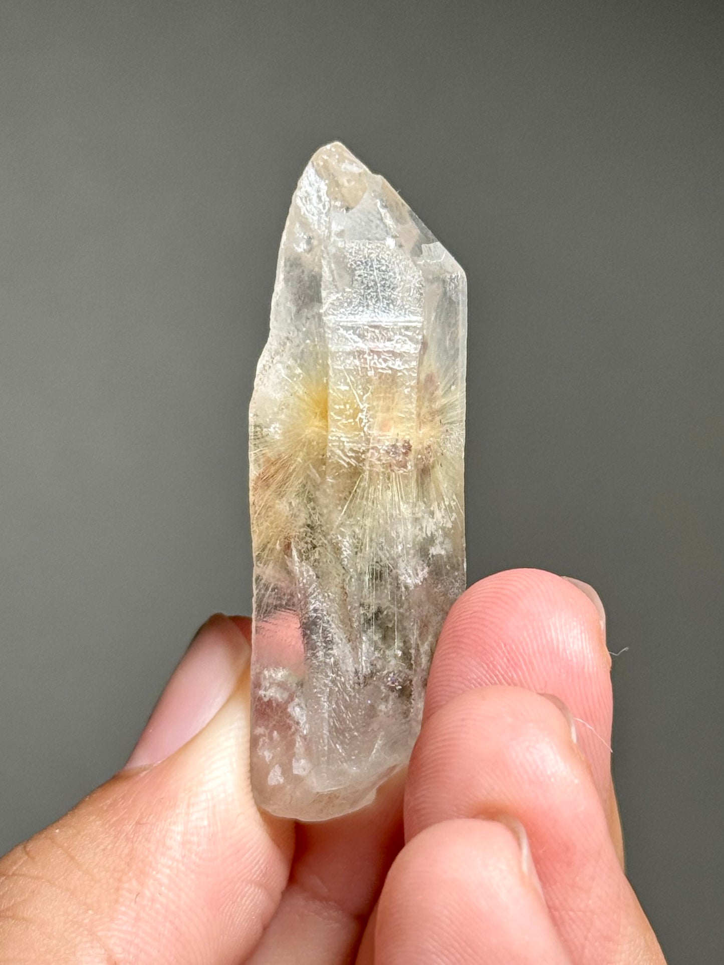 Dandelion Rutile in Quartz