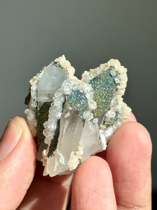 Quartz, Pyrite, Dolomite & Calcite