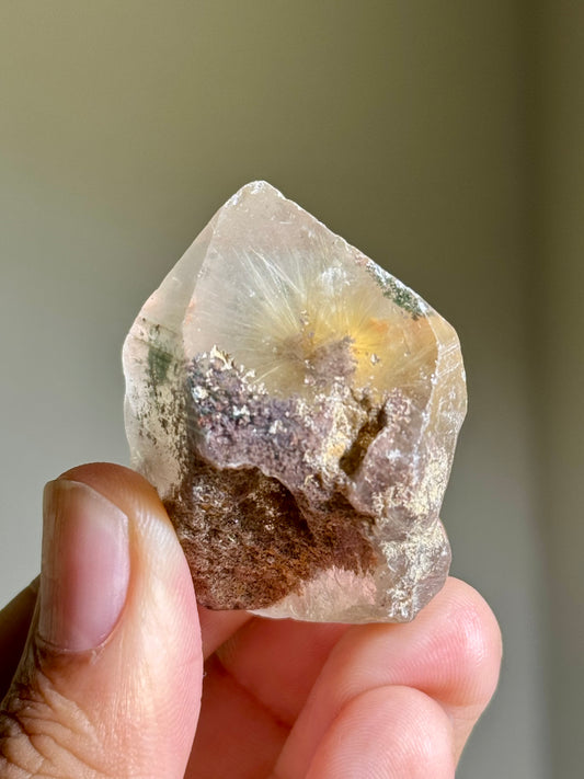 Dandelion Rutile in Quartz