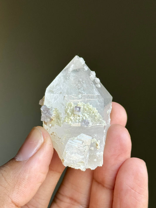 Quartz, Fluorite, Calcite & Dolomite