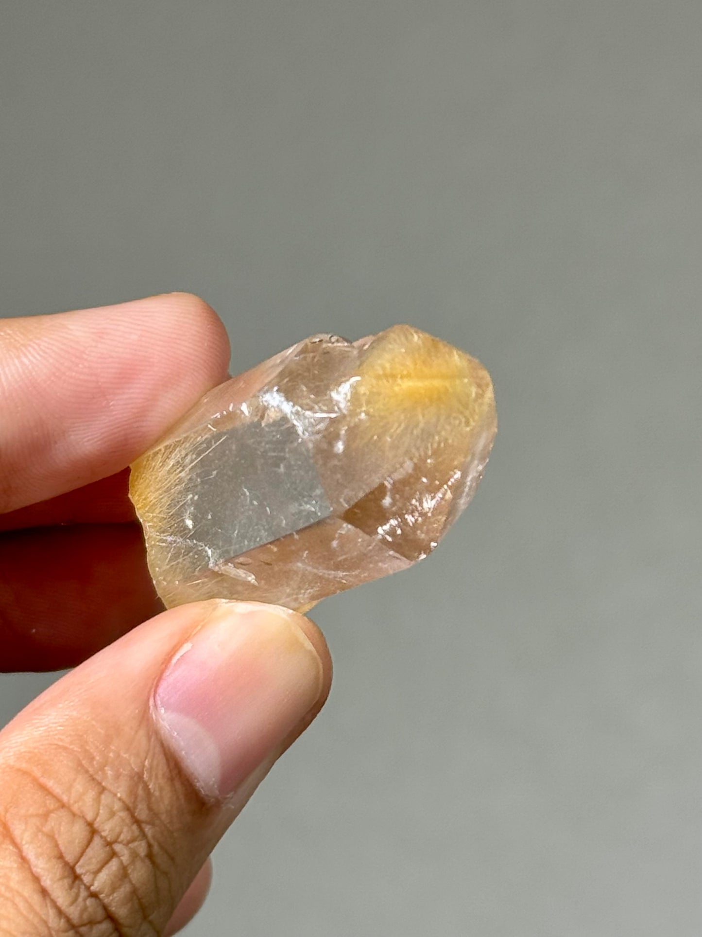 Semi-Polished Himalayan Quartz with Rutile
