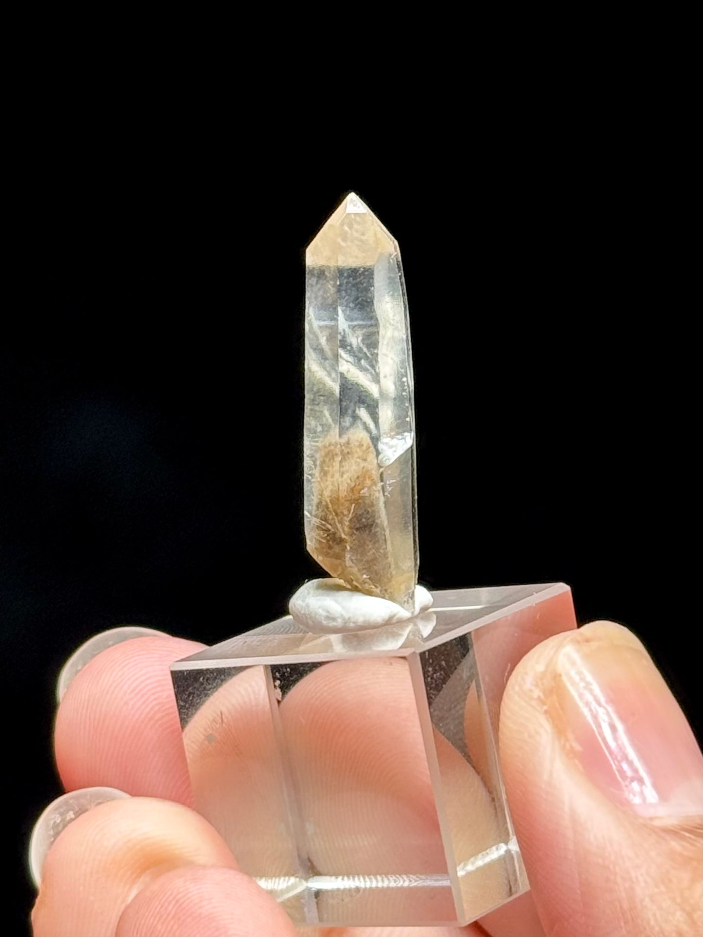 Cookite & Tremolite in Quartz