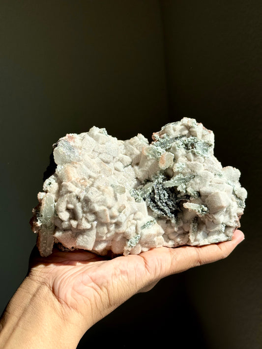 Calcite, Hematite & Quartz