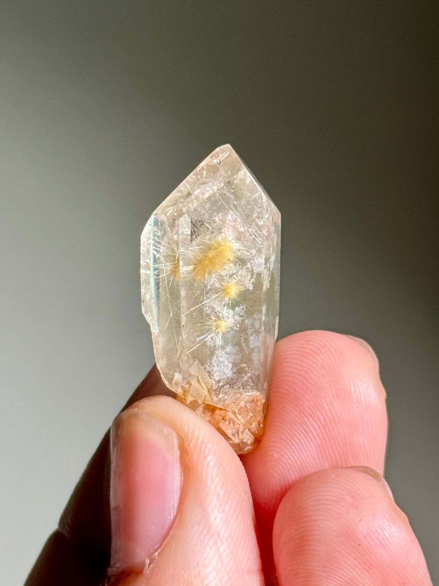 Dandelion Rutile in Quartz (Polished)