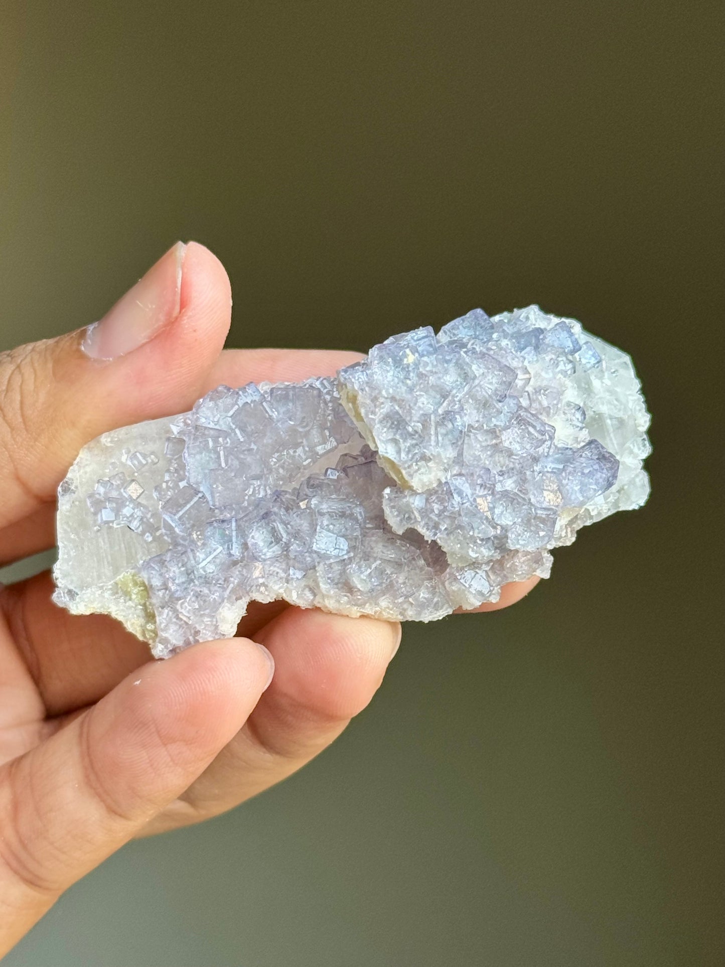 Fluorite on Quartz
