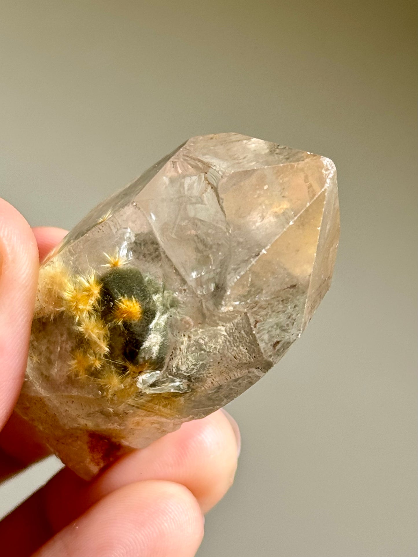 Dandelion Rutile in Quartz