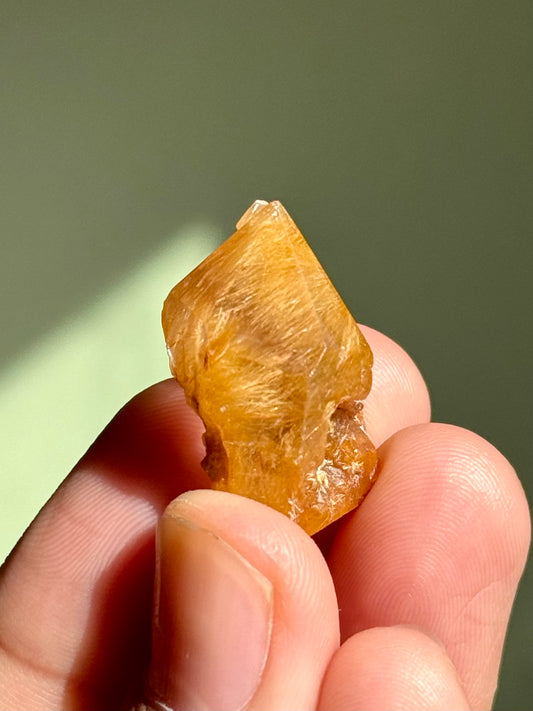 Semi-Polished Himalayan Quartz with Rutile