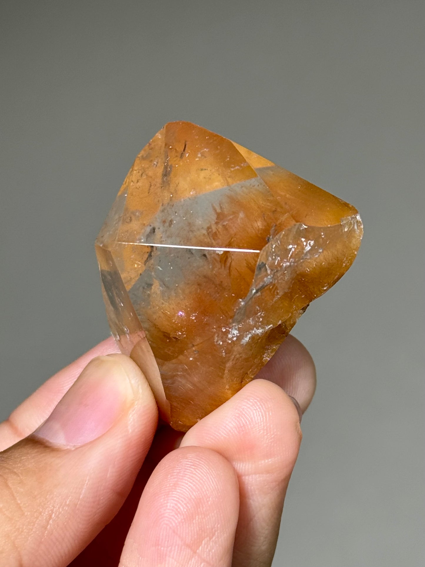 Semi-Polished Himalayan Quartz with Rutile