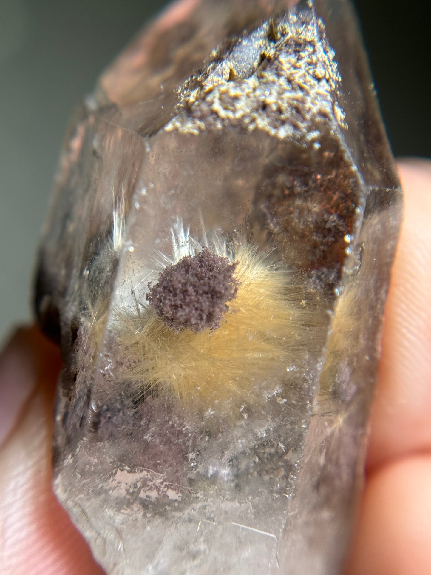 Dandelion Rutile in Quartz