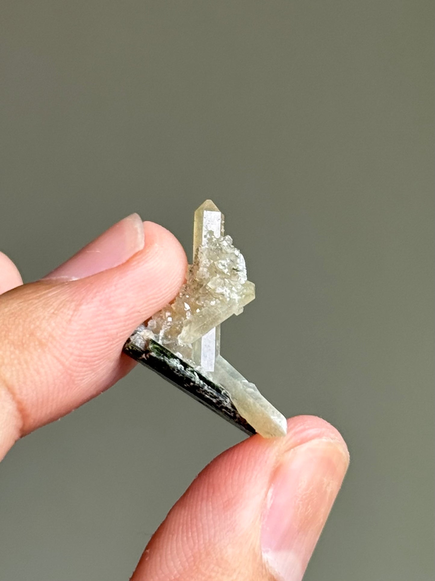 Quartz and Hedenbergite