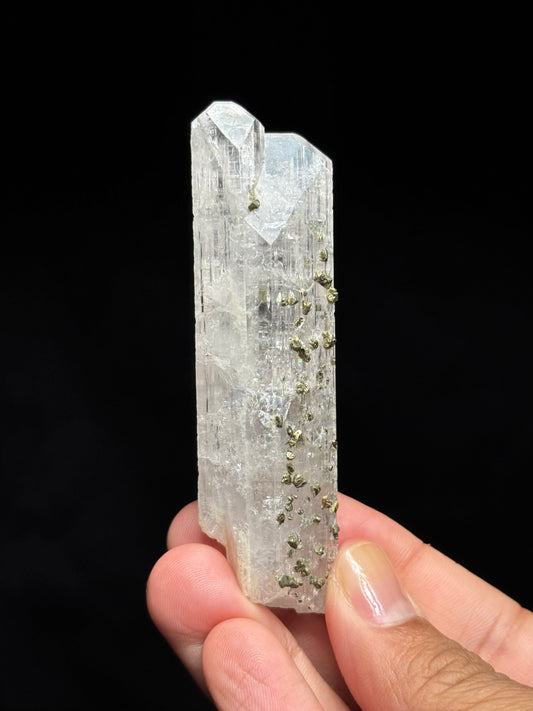 Pink Danburite & Pyrite