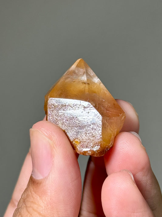 Semi-Polished Himalayan Quartz with Rutile