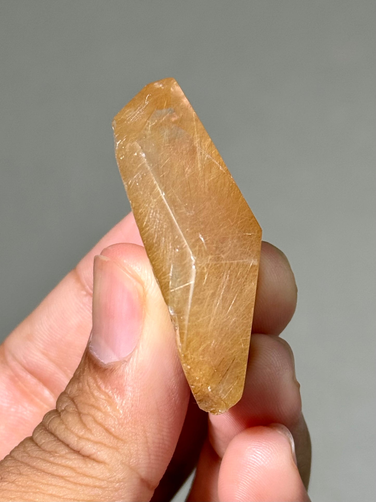 Semi-Polished Himalayan Quartz with Rutile