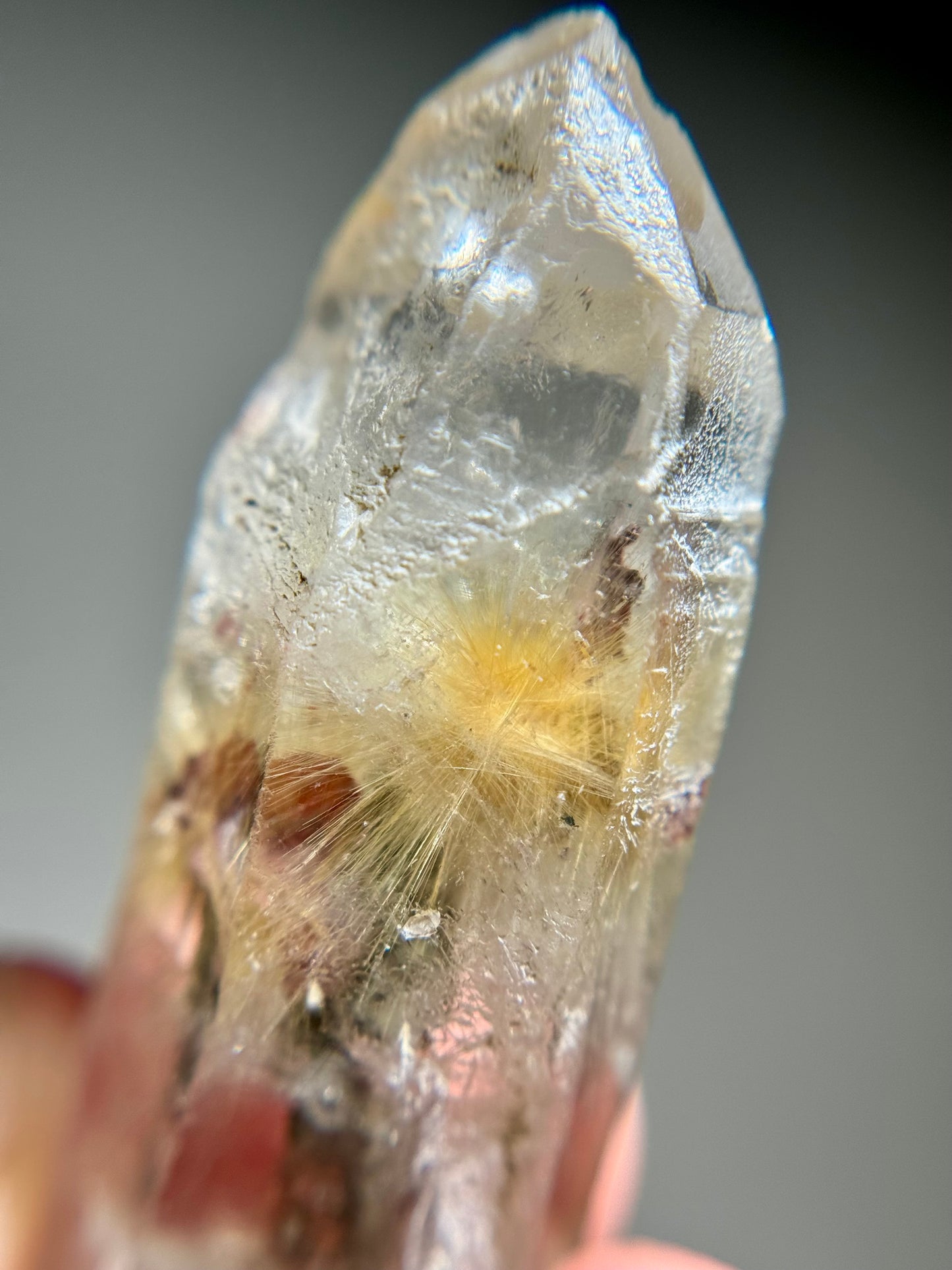Dandelion Rutile in Quartz